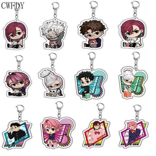 New Anime Dandadan Momo Acrylic Keychain Children Cartoon Badge Pendant Charms Key Chain Jewelry Accessories For Fans Xams Gift - Mountain ship