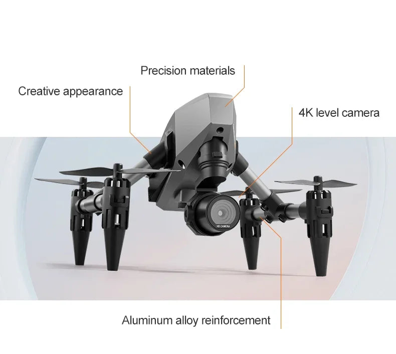 XD1 Pro Mini Dron with 8K Dual Camera WIFI Alloy Anti-drop Optical Flow Positioning Quadcopter Remote Control Gift RC Toy - Mountain ship