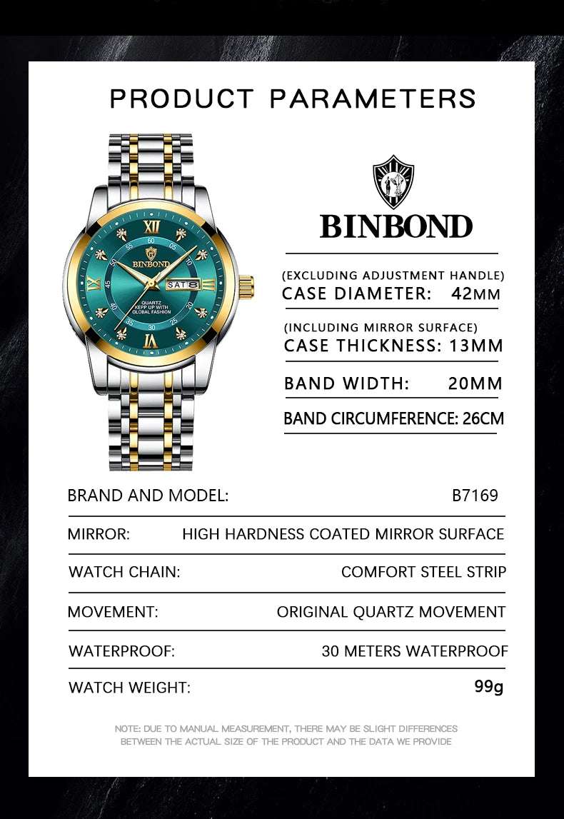 2024 Top Brand Luxury Fashion Diver Watch Men 30ATM Waterproof Date Clock Sport Watches Mens Quartz Wristwatch Relogio Masculino - Mountain ship