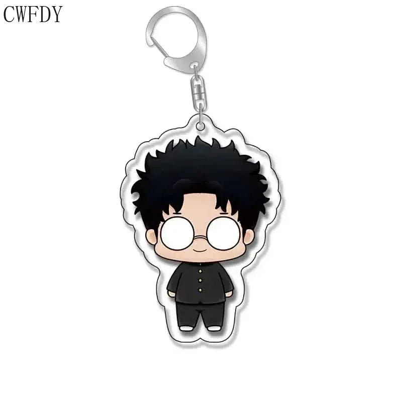 New Anime Dandadan Momo Acrylic Keychain Children Cartoon Badge Pendant Charms Key Chain Jewelry Accessories For Fans Xams Gift - Mountain ship