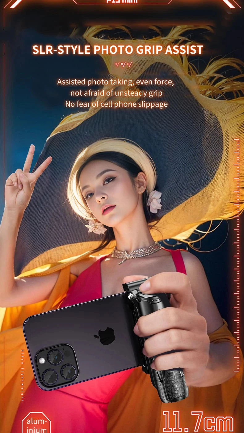 Newly Upgraded Design Mini Bluetooth Portable Telescopic Multifunctional Tripod Phone Selfie Stick - Mountain ship