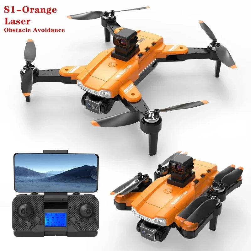 S1 8K Professinal HD GPS Dron One Key Return Optical Flow Localization Folding Quadcopter 360° Obstacle Avoidance Dron Toys - Mountain ship