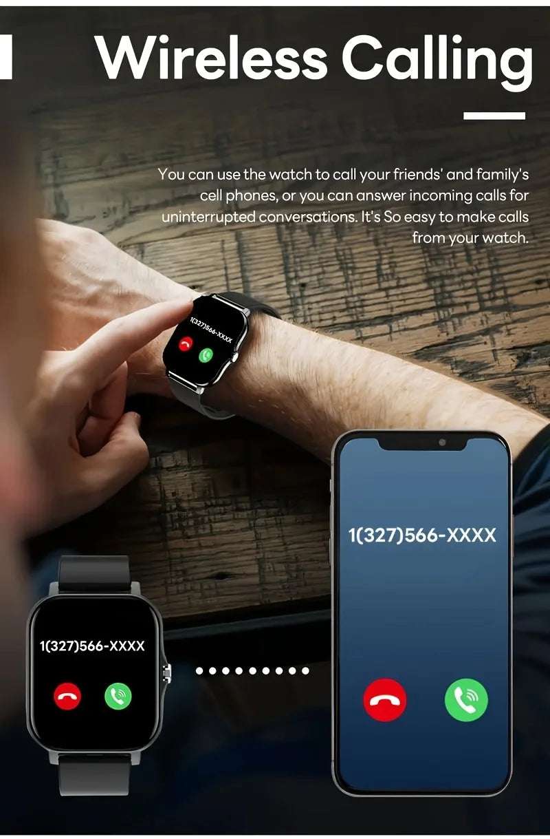 2025 New Bluetooth Answer Call Smart Watch Men Touch Call Fitness Tracker Waterproof Smartwatch Women For Android ios Gift - Mountain ship
