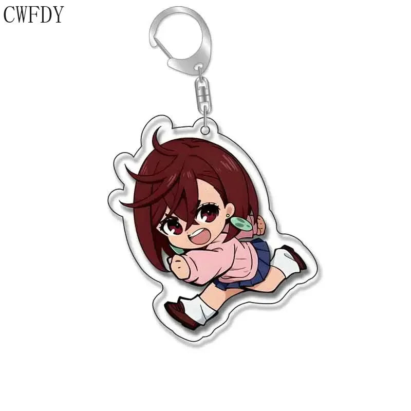 New Anime Dandadan Momo Acrylic Keychain Children Cartoon Badge Pendant Charms Key Chain Jewelry Accessories For Fans Xams Gift Mountain ship