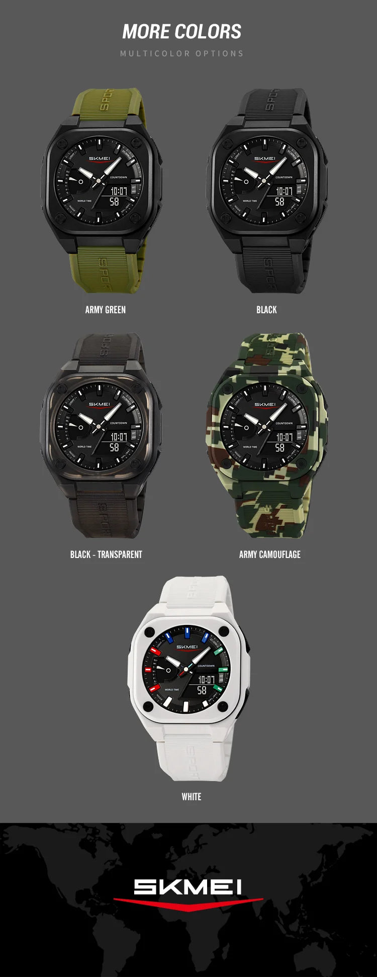 SKMEI Business Digital Electronic Watch Fashion Sports Quartz Watches For Mens Women Waterproof Wristwatches Clock Reloj Hombre - Mountain ship