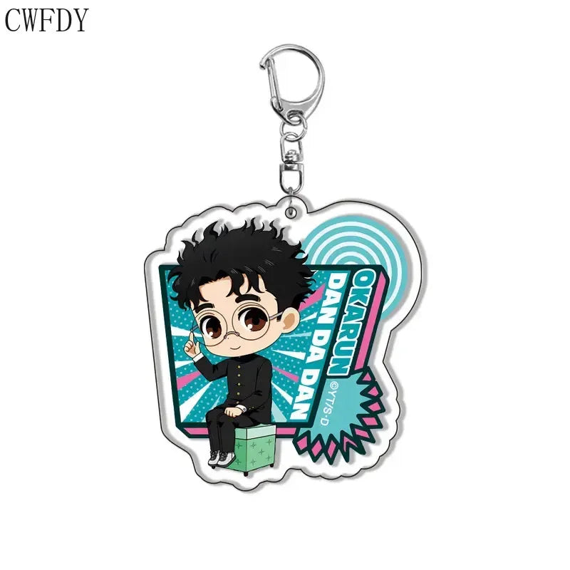 New Anime Dandadan Momo Acrylic Keychain Children Cartoon Badge Pendant Charms Key Chain Jewelry Accessories For Fans Xams Gift - Mountain ship