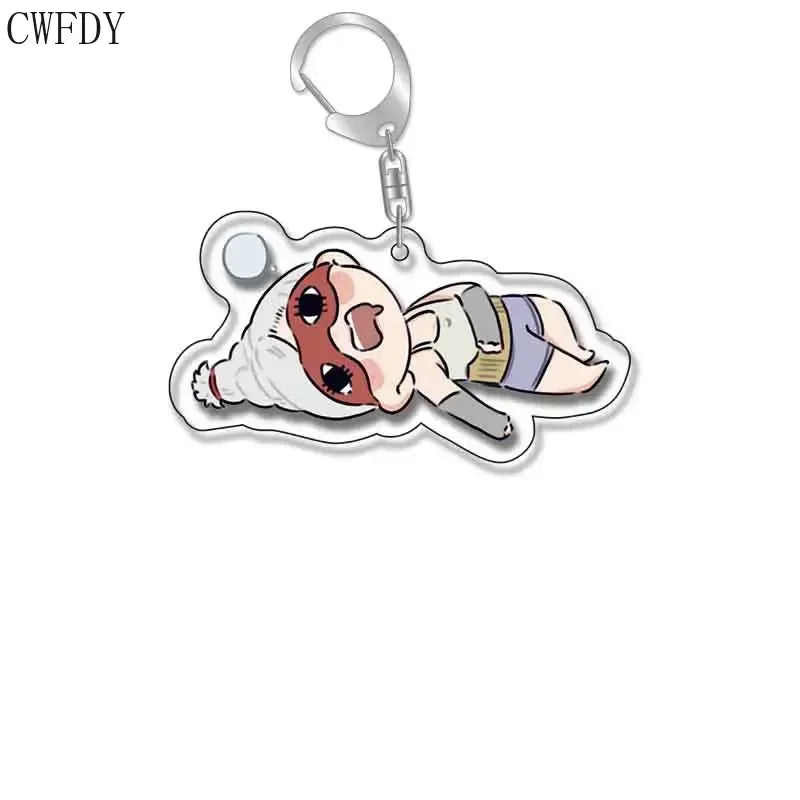 New Anime Dandadan Momo Acrylic Keychain Children Cartoon Badge Pendant Charms Key Chain Jewelry Accessories For Fans Xams Gift - Mountain ship