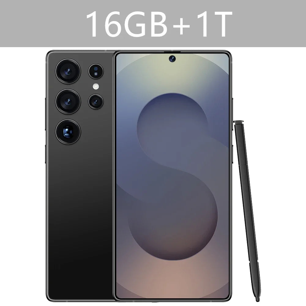 New S25 Ultra 7.3HD Original Smartphone 5G Global Version Mobile Phones Dual SIM Card Android 14 Cell Phone 7800mAh Cellphones - Mountain ship