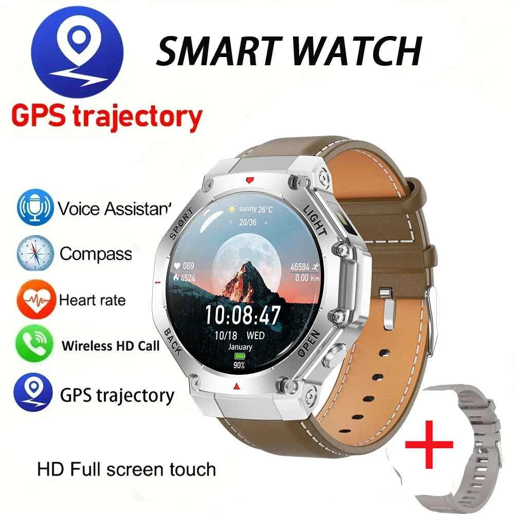 2025 New LED Smart Watch Men's HD AMOLED Bluetooth Call Waterproof Smartwatch Heart Rate Monitoring Women's Health Smart Watches - Mountain ship