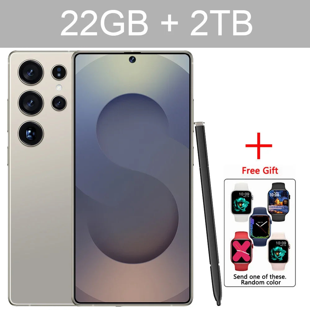 New S25 Ultra 7.3HD Original Smartphone 5G Global Version Mobile Phones Dual SIM Card Android 14 Cell Phone 7800mAh Cellphones - Mountain ship