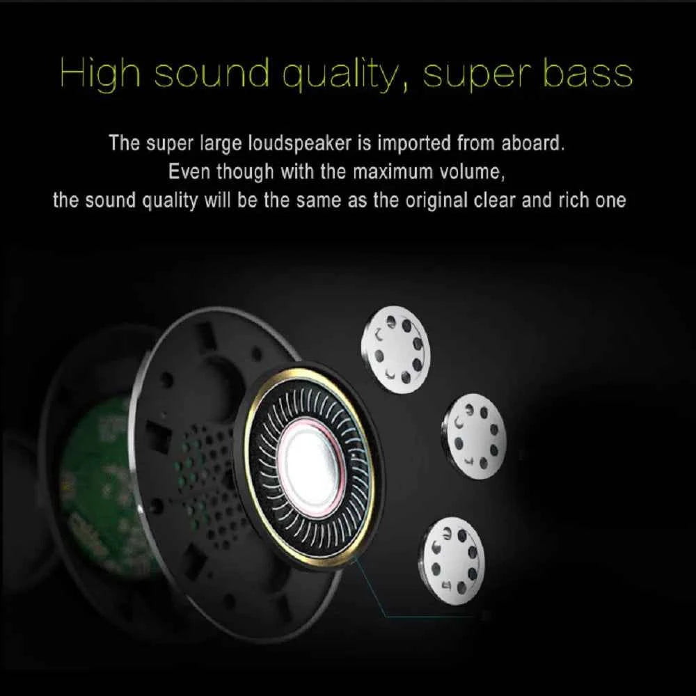 Wireless Headphone Radio Over Ear Bluetooth Compatibility Stereo Earphone Headset for Computer Phone Support FM Audio Card AUX - Mountain ship