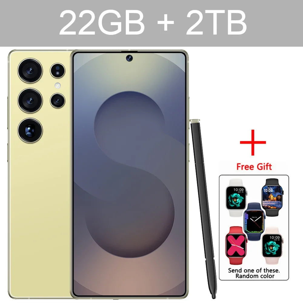 New S25 Ultra 7.3HD Original Smartphone 5G Global Version Mobile Phones Dual SIM Card Android 14 Cell Phone 7800mAh Cellphones - Mountain ship