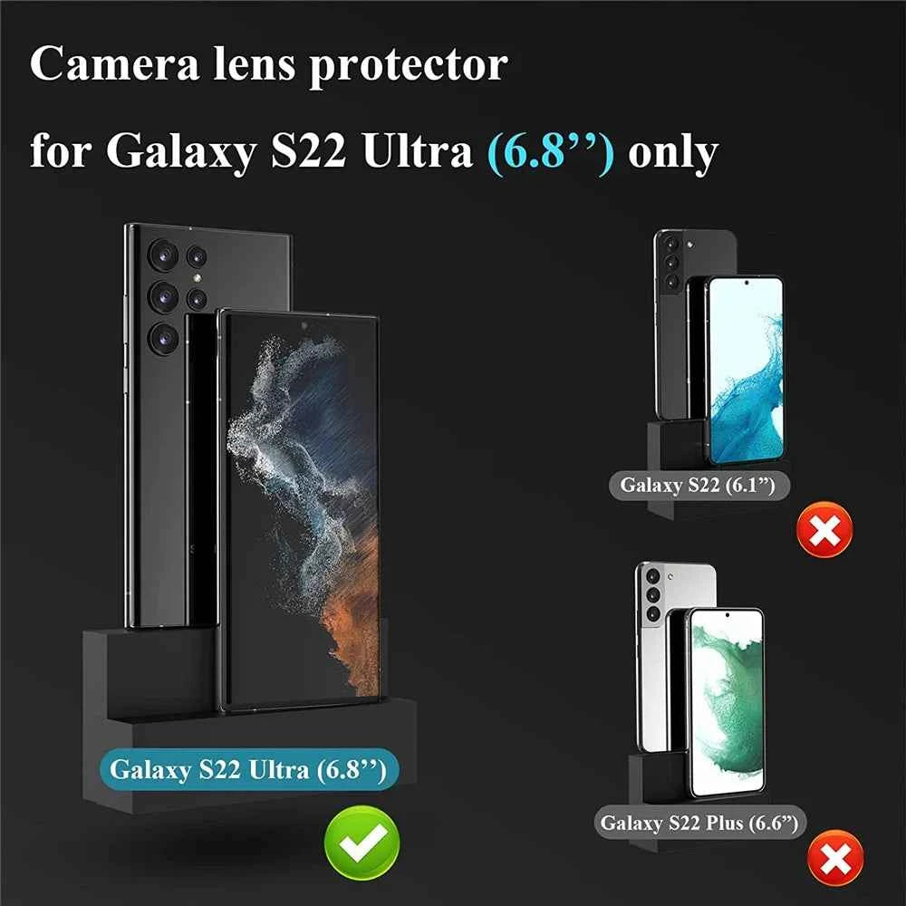 For Samsung S24 S23 Ultra Camera Lens Protector Aluminum Alloy Metal Tempered Glass Camera Film For Galaxy S22 Ultra Accessories - Mountain ship