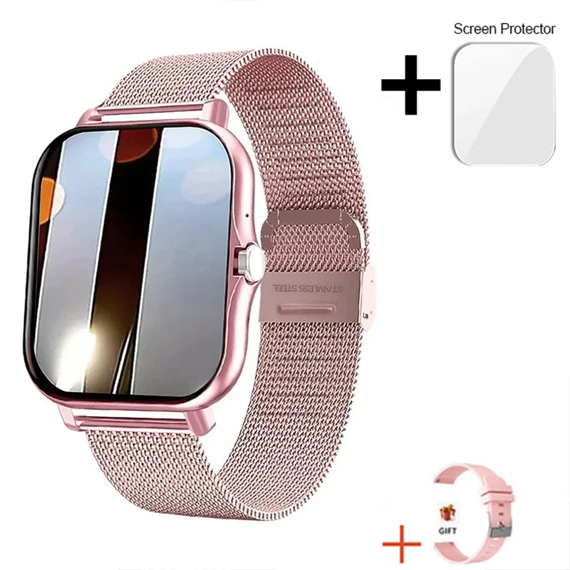 2025 New Bluetooth Answer Call Smart Watch Men Touch Call Fitness Tracker Waterproof Smartwatch Women For Android ios Gift - Mountain ship