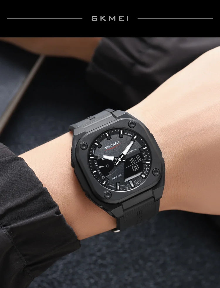 SKMEI Business Digital Electronic Watch Fashion Sports Quartz Watches For Mens Women Waterproof Wristwatches Clock Reloj Hombre - Mountain ship